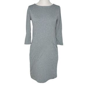 Betabrand 30 Day Dress sz S * Heather Gray Adjustable Cotton Travel Dress Grey